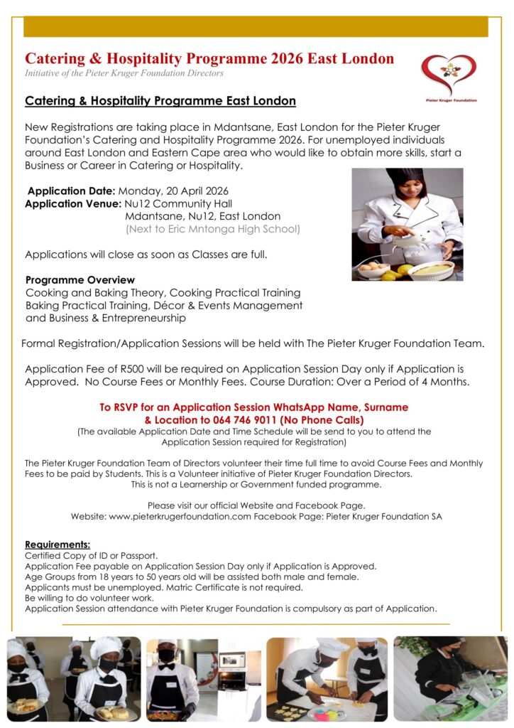 Catering Advert April EL-1